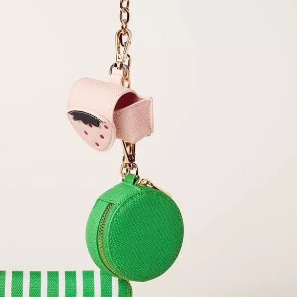 Striped Mini Crossbody Wallet Bag Kate Spade New York x Target Green/White NWT - Picture 5 of 5